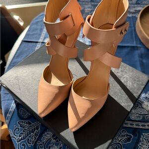 Chic Nude Strappy Heels